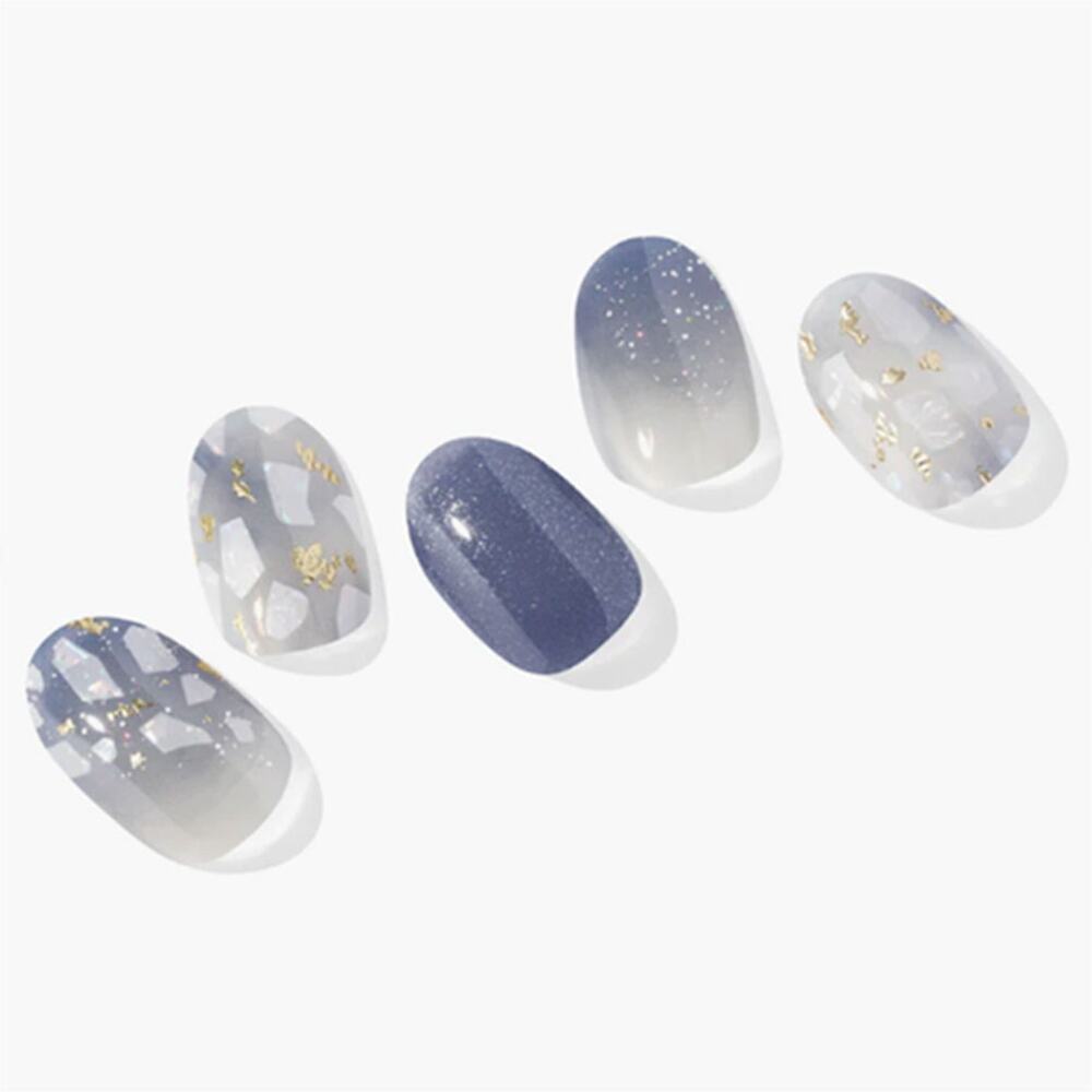 Ohora Semi Cured Gel Nail Strips N Gleam Blue ND-079-J